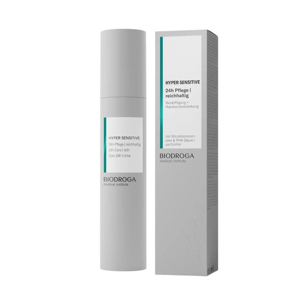 BIODROGA HYPER SENSITIVE Cream 24H Rich 24 h voide herk&auml;lle ja kuivalle iholle