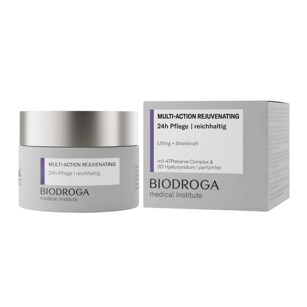 BIODROGA MULTI ACTION REJUVENATING 24H Care Rich Kiinteytt&auml;v&auml; t&auml;ytel&auml;inen 24 h hoitovoide 50 ml