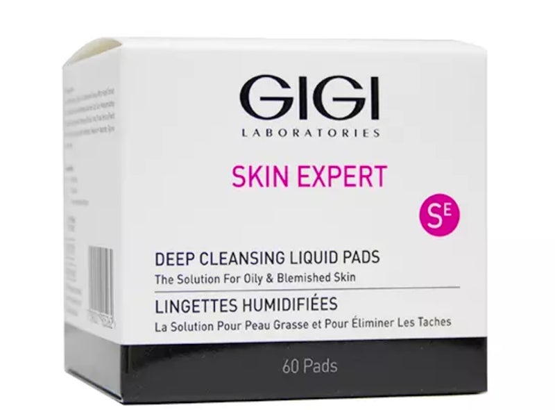 GIGI Deep Cleansing Liquid Pads 60 Pads | Skin Expert 60 pcs
